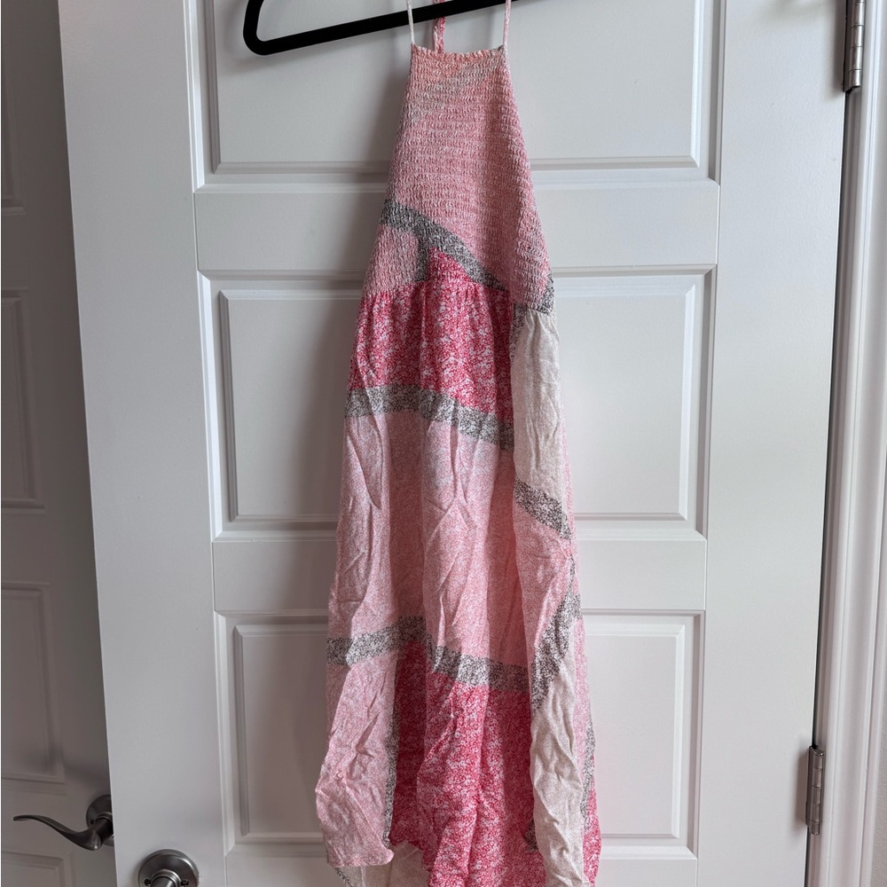 Pink and Gray Dress